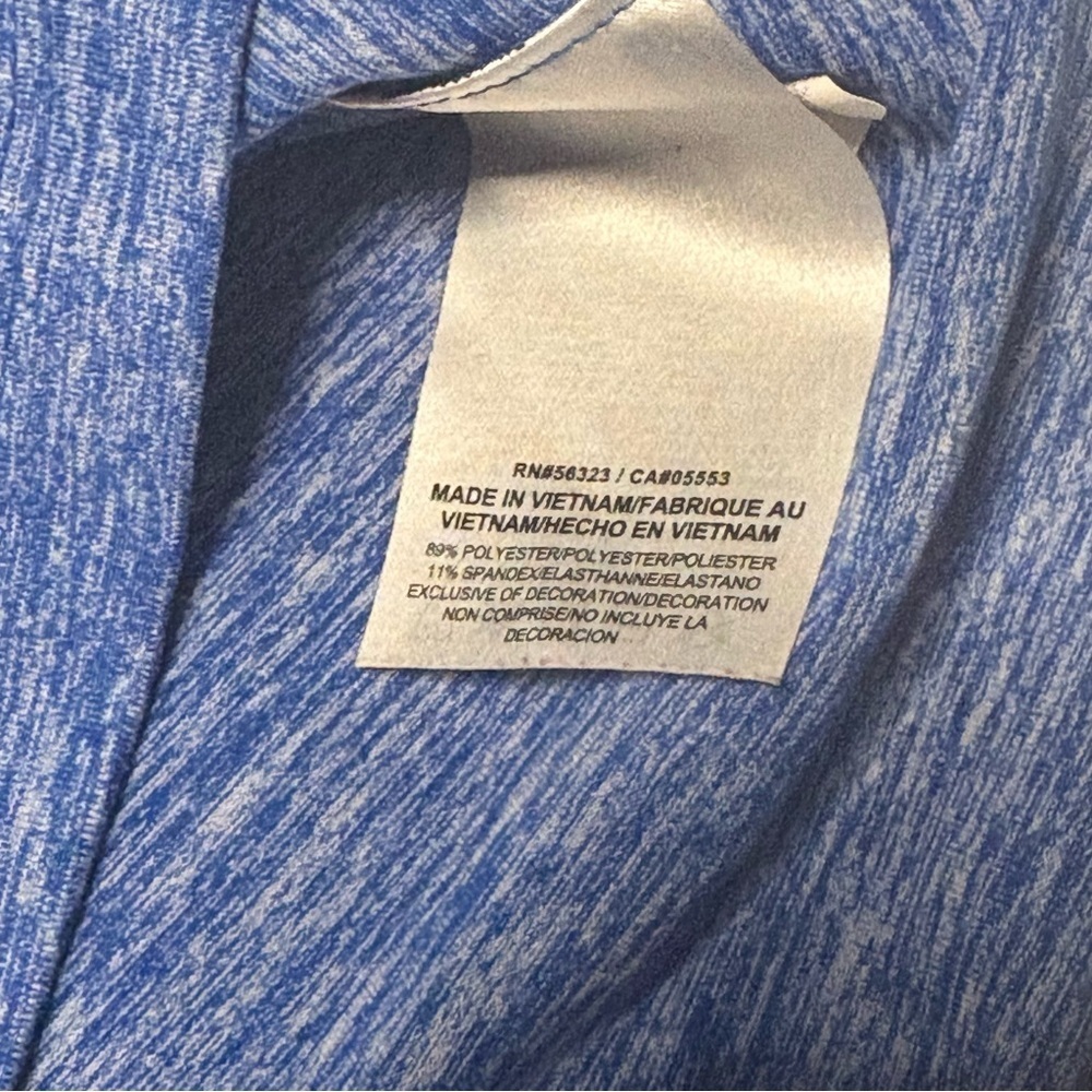 Nike Women's Heathered Blue Quarter-Zip Sweatshirt - Picture 9 of 12